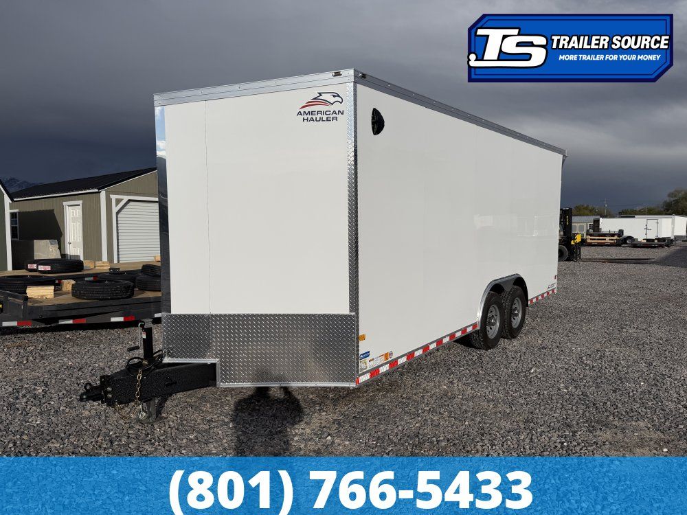 8.5x20 American Hauler Eagle HD Enclosed Cargo Trailer - 7'6" Interior - 14K GVWR - .080 PolyCor, 12" Cross Member Upgrade,