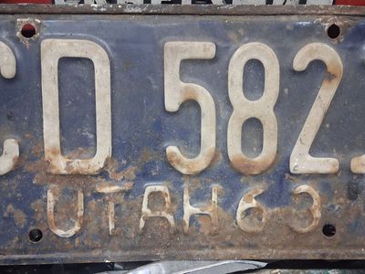 one old plate