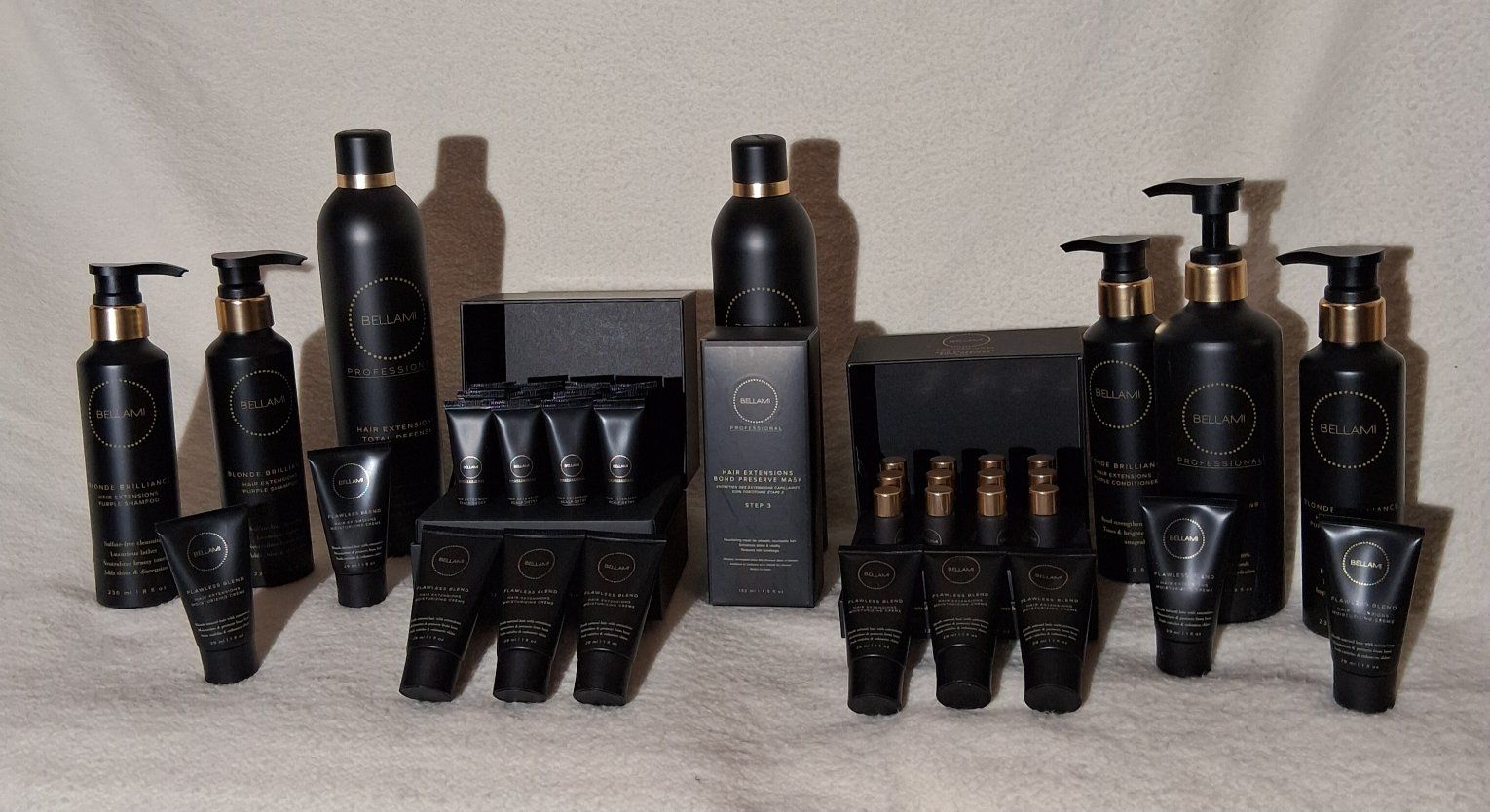 Bellami Hair Ext. Purple Shampoo, Conditioner, Bon