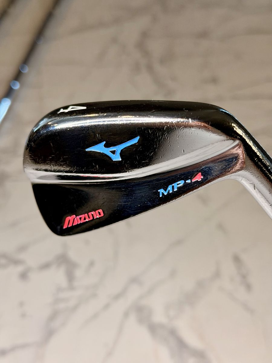 Mizuno MP-4 Golf Irons 4-PW, Dynamic Gold S200 Stiff Shafts, Golf Pride MCC Grips, Hand Painted