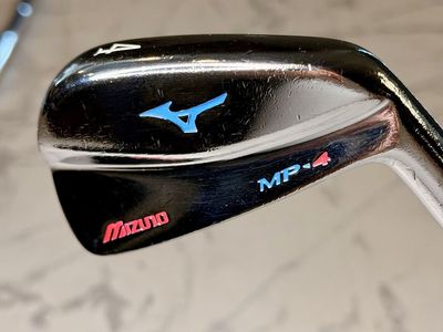 Mizuno MP-4 Golf Irons 4-PW, Dynamic Gold S200 Stiff Shafts, Golf Pride MCC Grips, Hand Painted