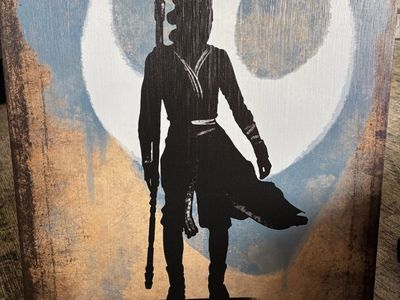 Star Wars Rey & Rebel Alliance Symbol Canvas Wall Art Decor - 16x20 Unframed