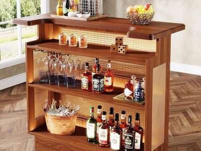 New Farmhouse Bar Cabinet