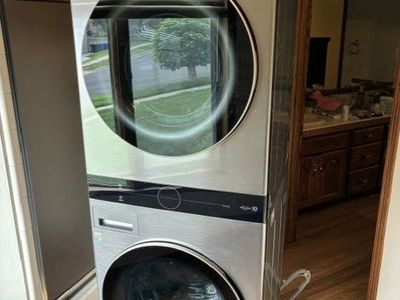 Washer & Dryer Tower Combo - Large Capacity, Virtually Brand New