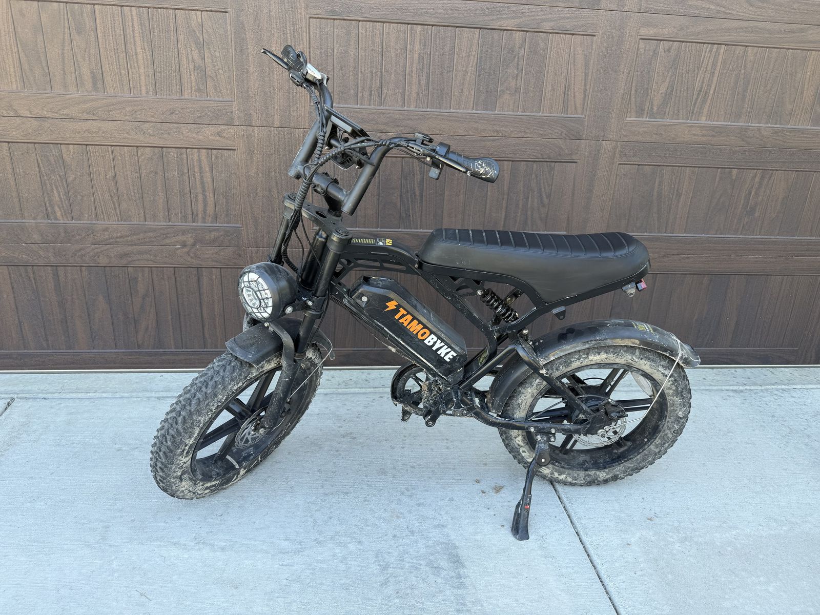Tamobyke V20 Electric Bike, 750W/48V 15ah Lithuim Battery Ebike, 20'' Fat Tire Mountain Electric Bike outdoors riding bikes