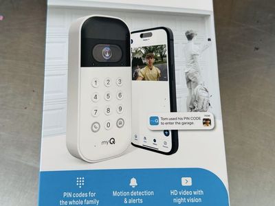 MyQ Smart Garage Video Keypad - Live Streaming, Motion Detection & Night Vision