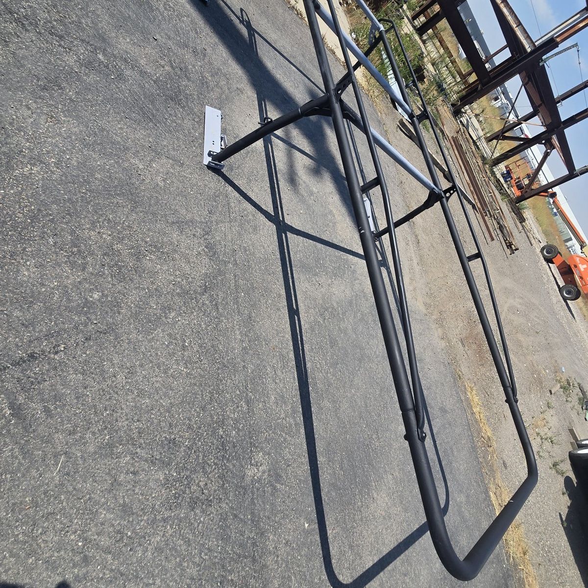 Heavy Duty Full Length Truck Bed Ladder Rack - Black Steel