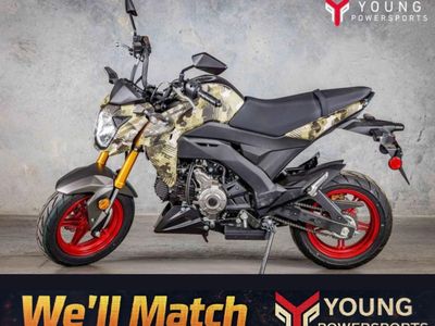 2025 Kawasaki Z125 PRO Cypher Camo Beige
