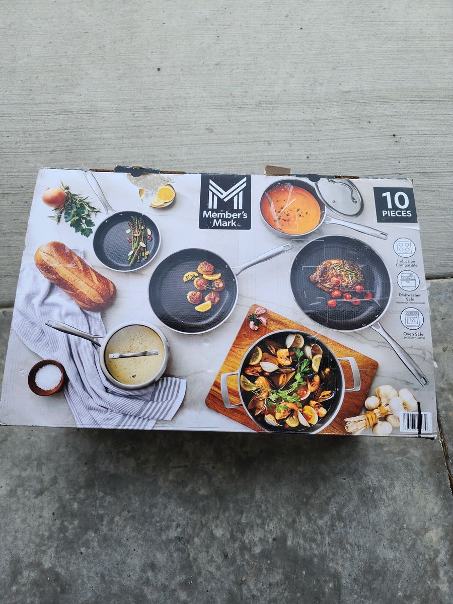 New members mark ceramic  10 piece cookware