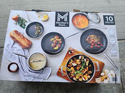 New members mark ceramic 10 piece cookware