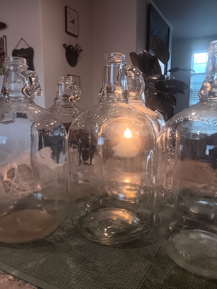 Gallon glass jugs