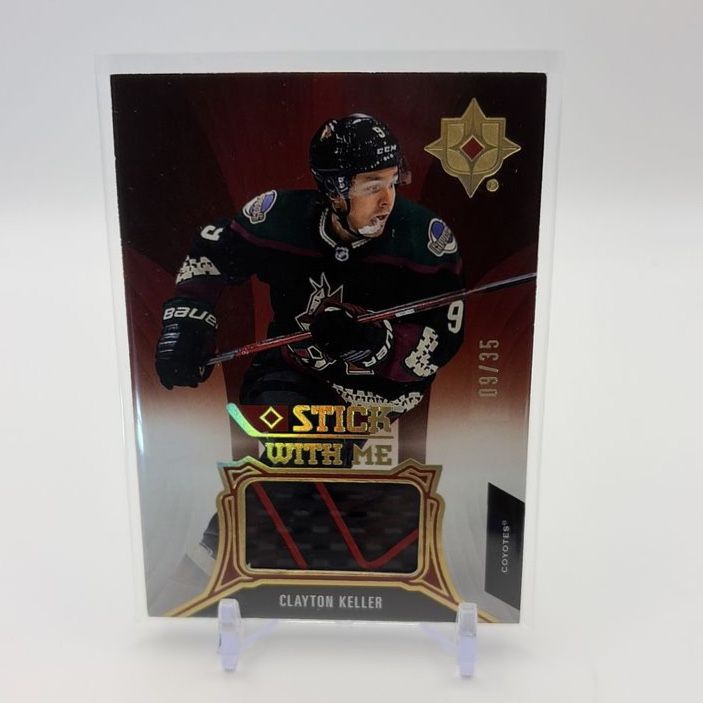 Clayton Keller Stick Mem Card (Jersey numbered)