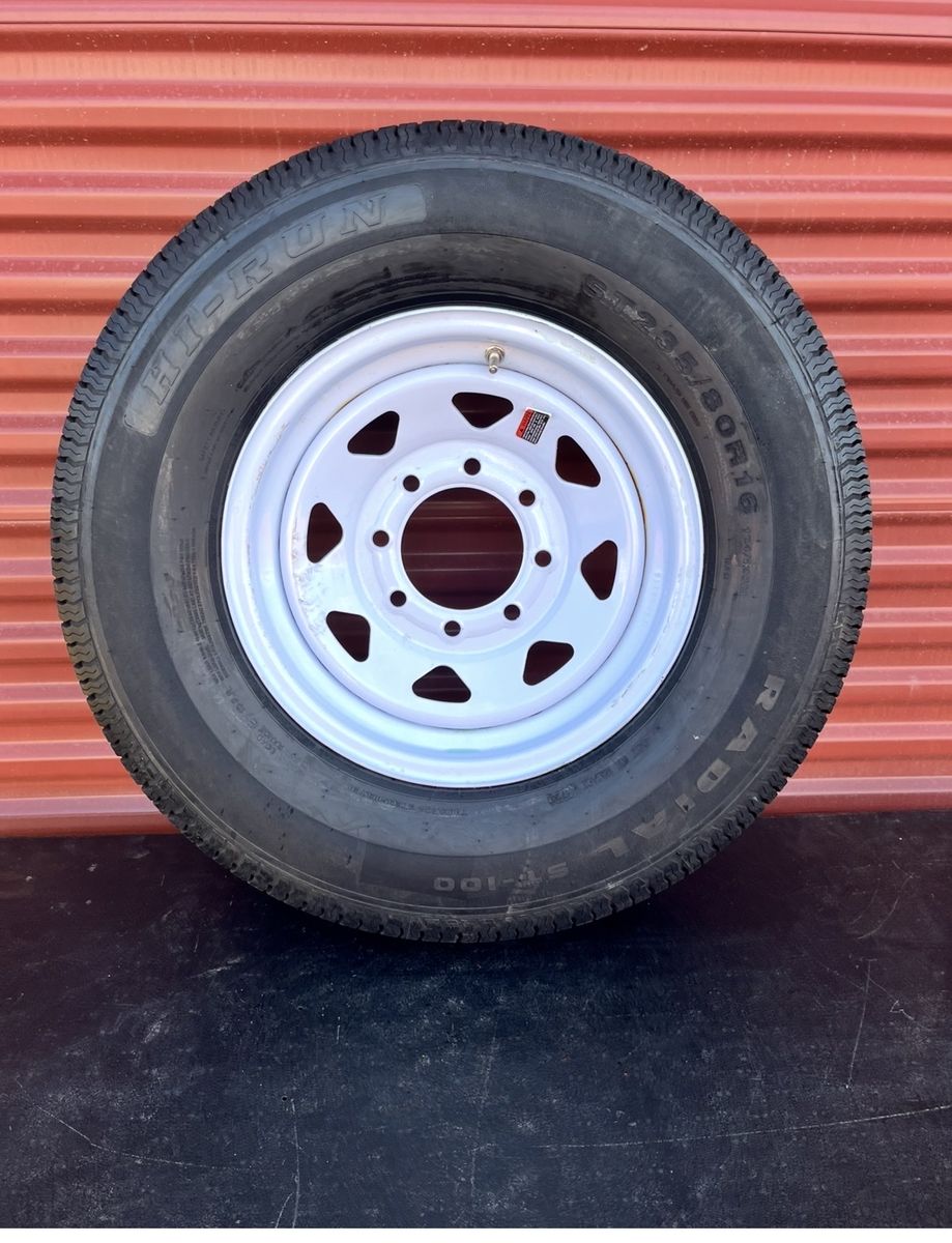 New Hi Run ST 235/80 R 16 Trailer Tire 8 lug