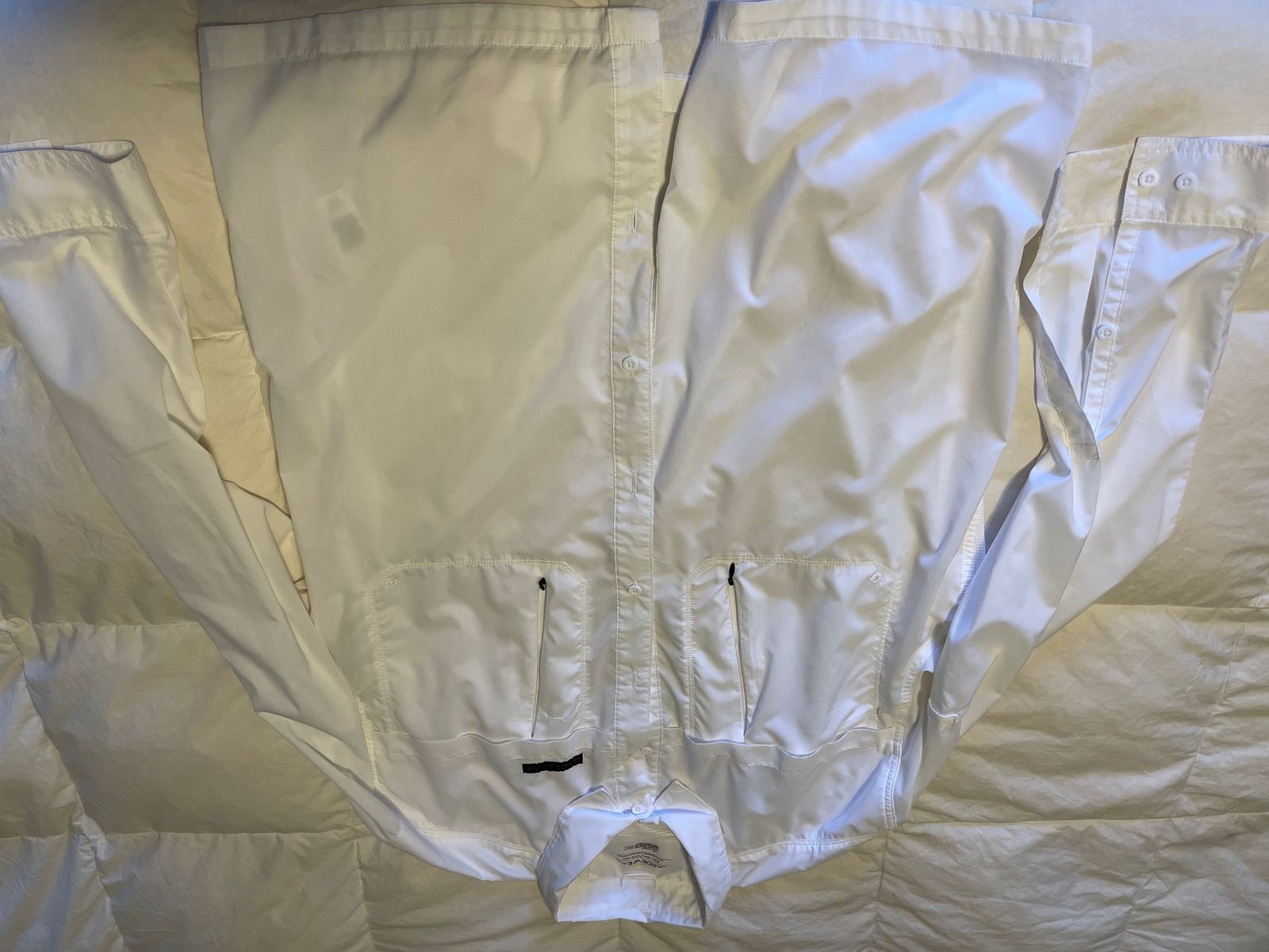 Cabellas lightweight fishing shirt, white size 2xl- new (no tags)- $25