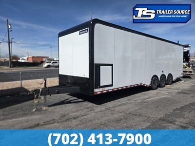8.5x32 Haulmark Edge Turbo Pkg Premium Enclosed Race Car Hauler Trailer - 7'10" Interior - 18K GVWR - Black Out Package