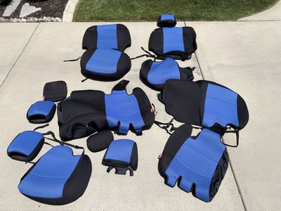 Almost new seat covers for 2021 Jeep Wrangler JLU - full set