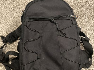 Amazon Basics Black Camera Backpack with Adjustable Padded Compartments
