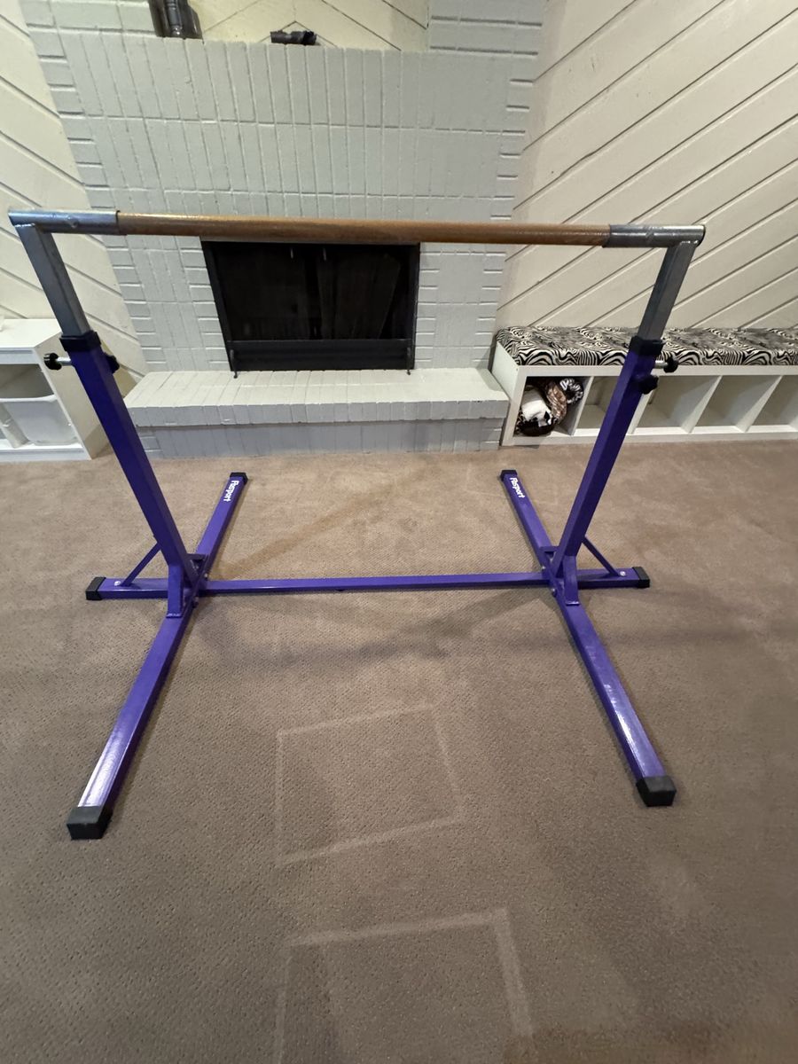 FBSport Adjustable Junior Training Kip Horizontal Bar for Gymnastics - Purple