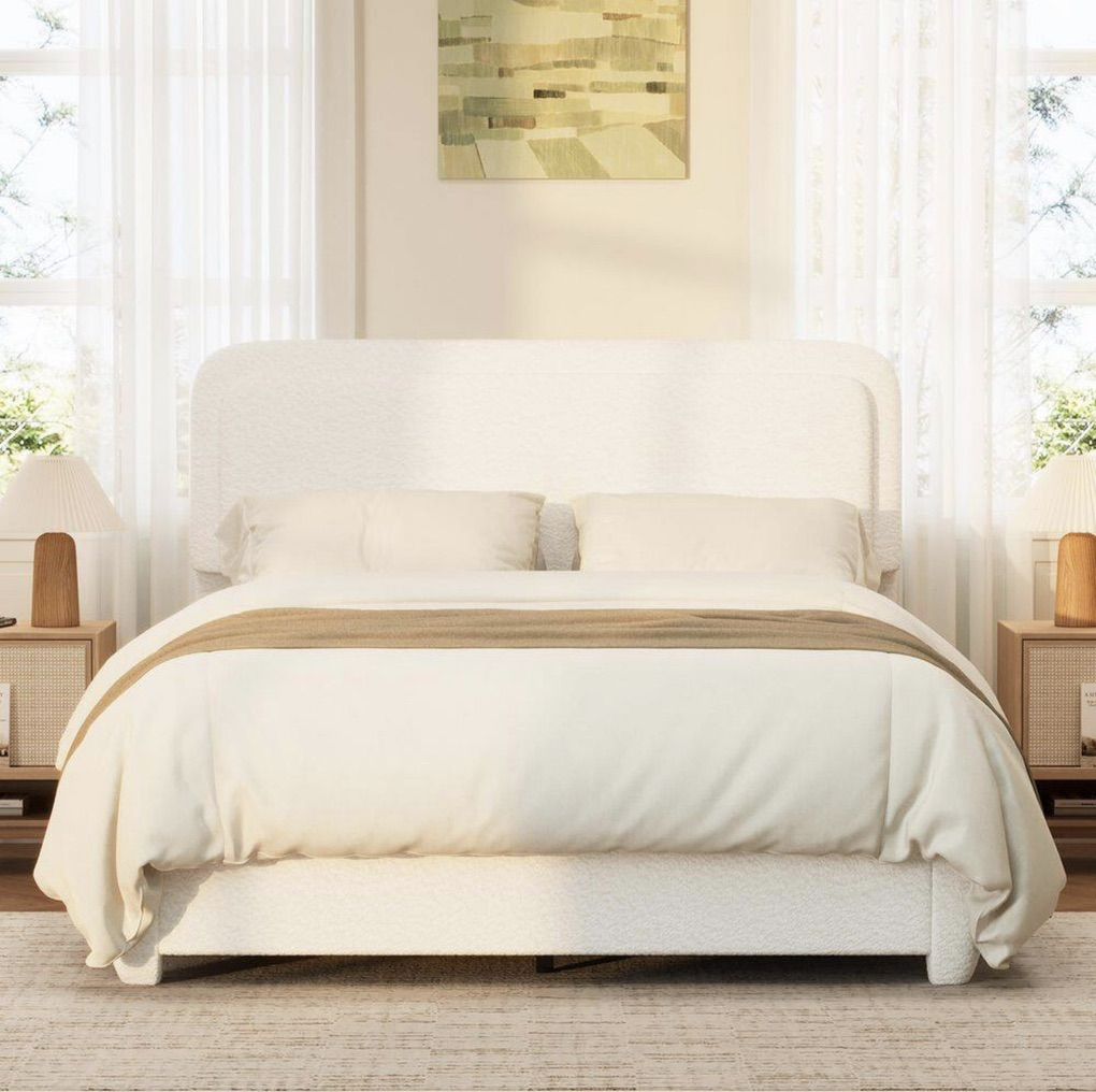 Full Size Upholstered Platform Bedframe