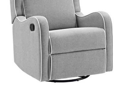 Angel Line Rebecca Upholstered Swivel Glider Recliner - Gray Linen