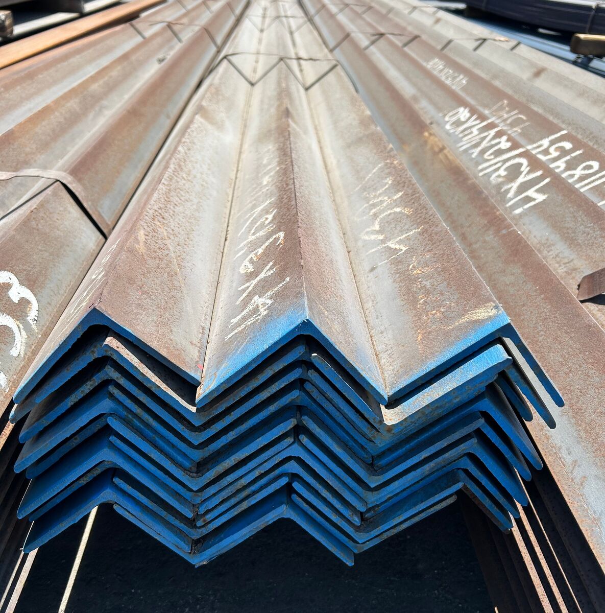 SURPLUS DEAL! Steel Angle 4" x 3-1/2" x 1/4 x 20' - $53.95 each
