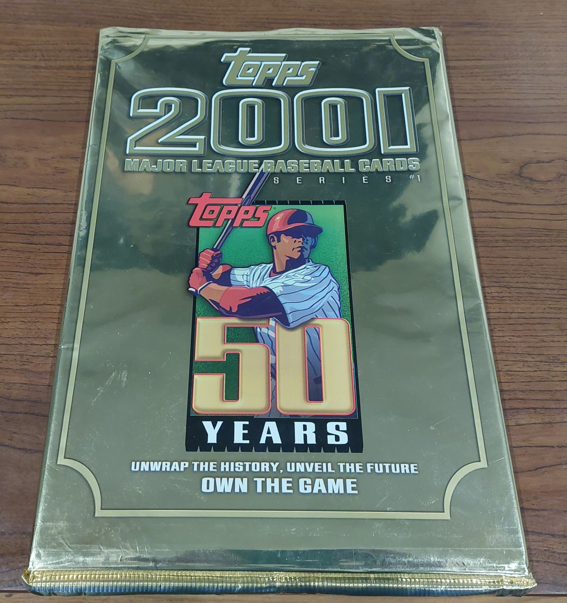 2001 TOPPS 50TH ANNIVERSARY OVERSIZED PROMO SET – COMPLETE 8-PIECE SET! 