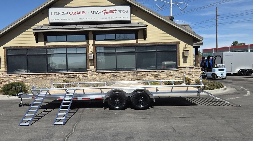 7x20 Aluminum Utility/UTV/ATV Open Deck Flat Bed Trailer Baughman 2026