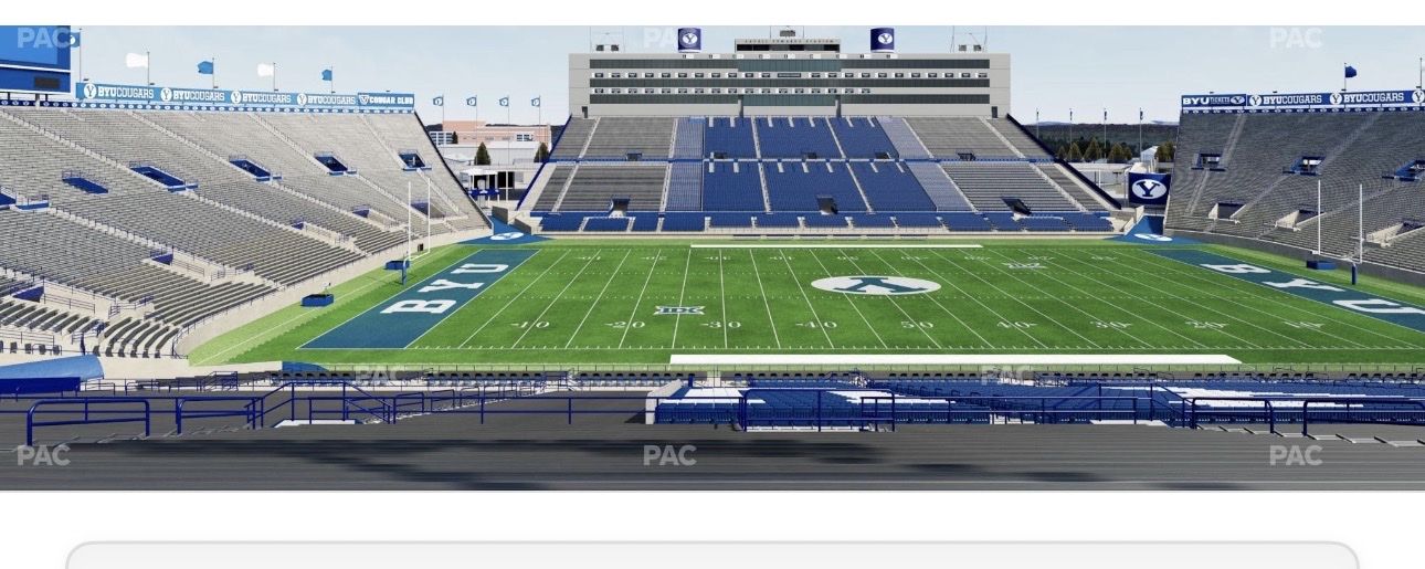 2 BYU vs. Notre Dame Tickets - Section 135 Row 21 Lower Bowl