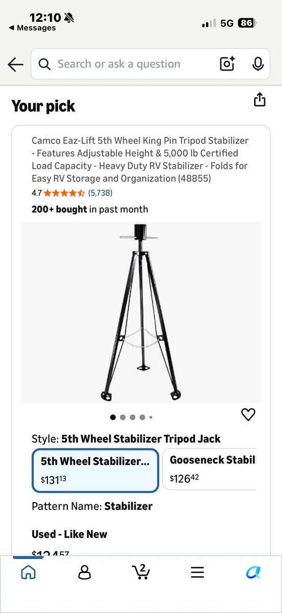 Fifth wheel stabilizer