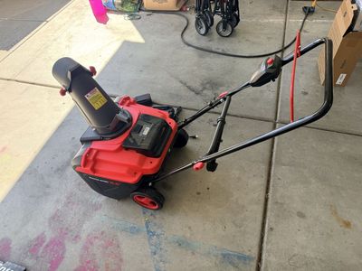Cordless Electric Snow Blower with Battery and Charger