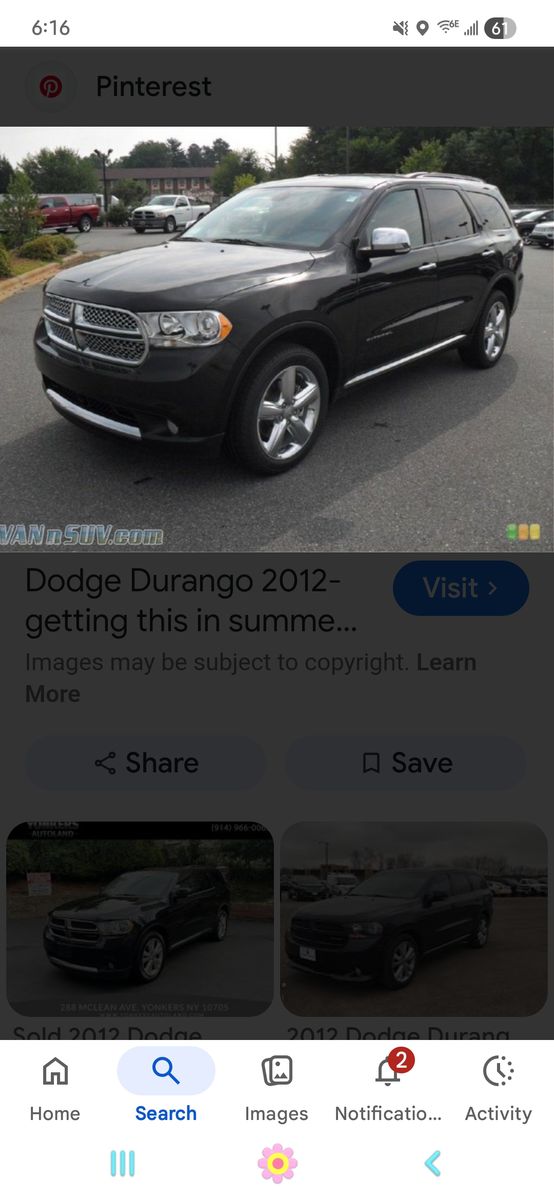 2012 DODGE DURANGO SLT