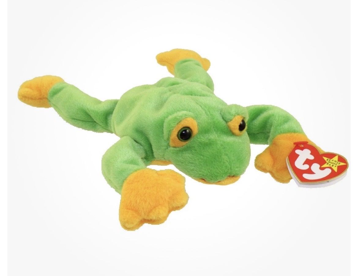 TY Beanie Baby - SMOOCHY the Frog (8 inch) - Stuffed Animal Toy