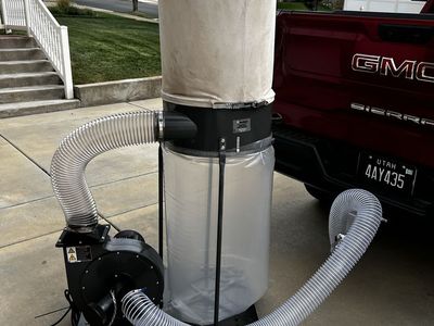 Centrotech Dust Collector with Motor, Blower, Hoses, and Bags