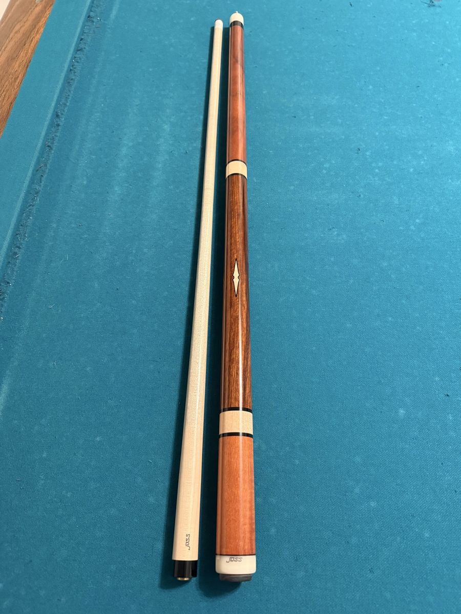 Joss JOS06 Cue Stick Billiards Pool Cue with White & Wood Diamond Inlay
