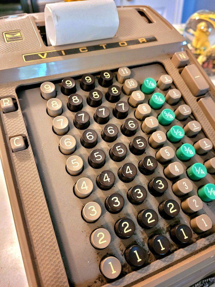 Vintage Victor Adding Machine Salt Lake Typewriter Sales Supplies Service Mechanical Calculator