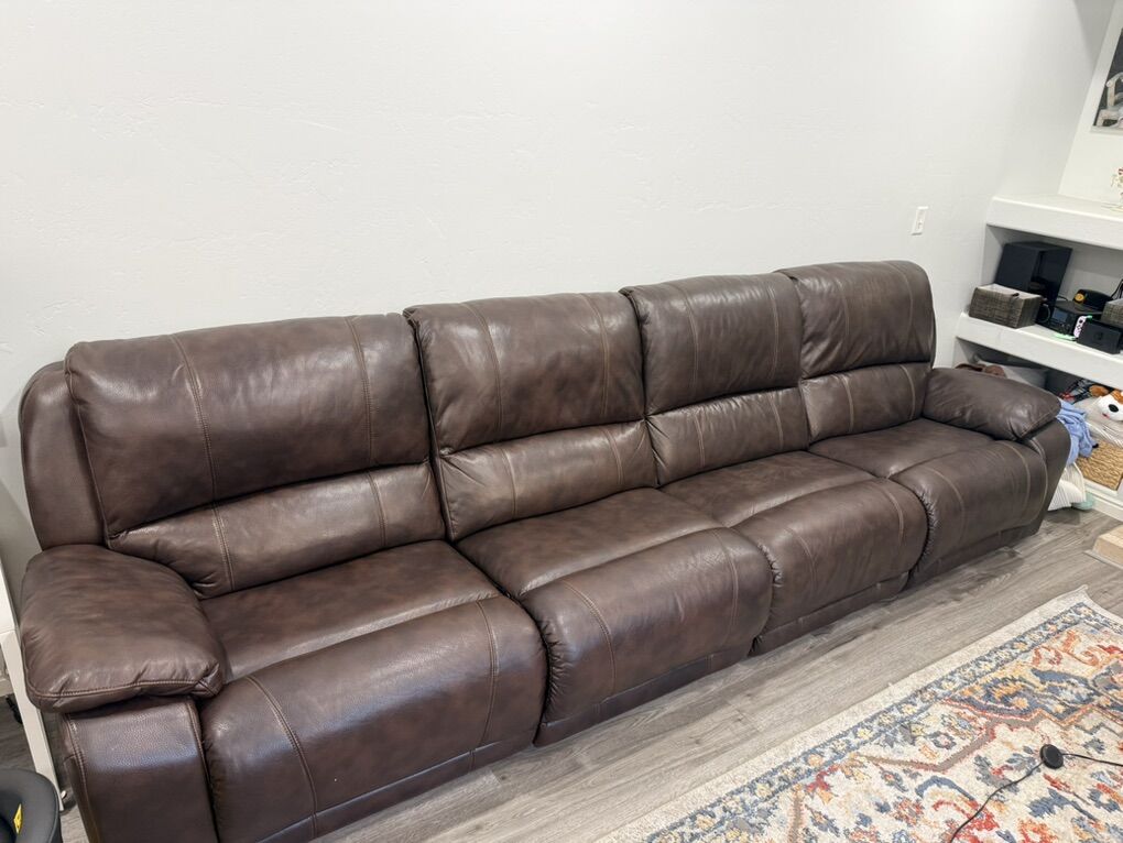 4 Piece Sectional, 3 Reclining