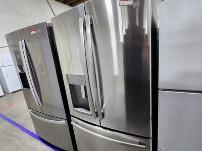 NICE GE STAINLESS STEEL FRENCHDOOR FRIDGE! W-WARRANTY