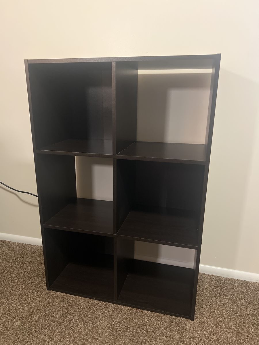 LIKE NEW BOOK SHELF BLACK / DARK DARK BROWN
