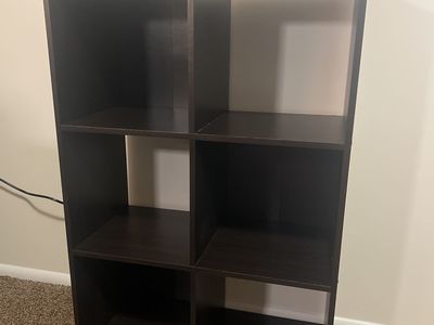 LIKE NEW BOOK SHELF BLACK / DARK DARK BROWN