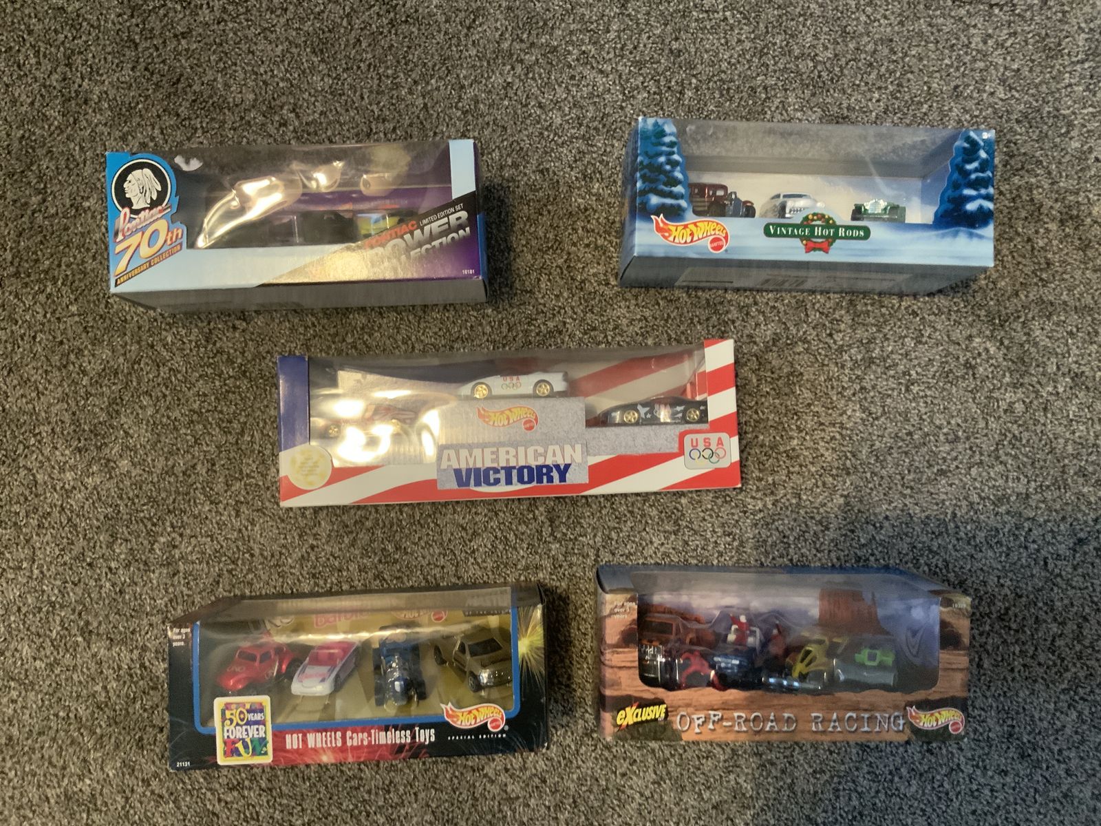 Vintage Hot Wheels boxed sets