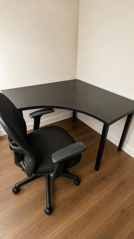 Corner Desk + Office Chair — $50