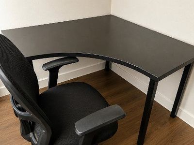 Corner Desk + Office Chair — $50