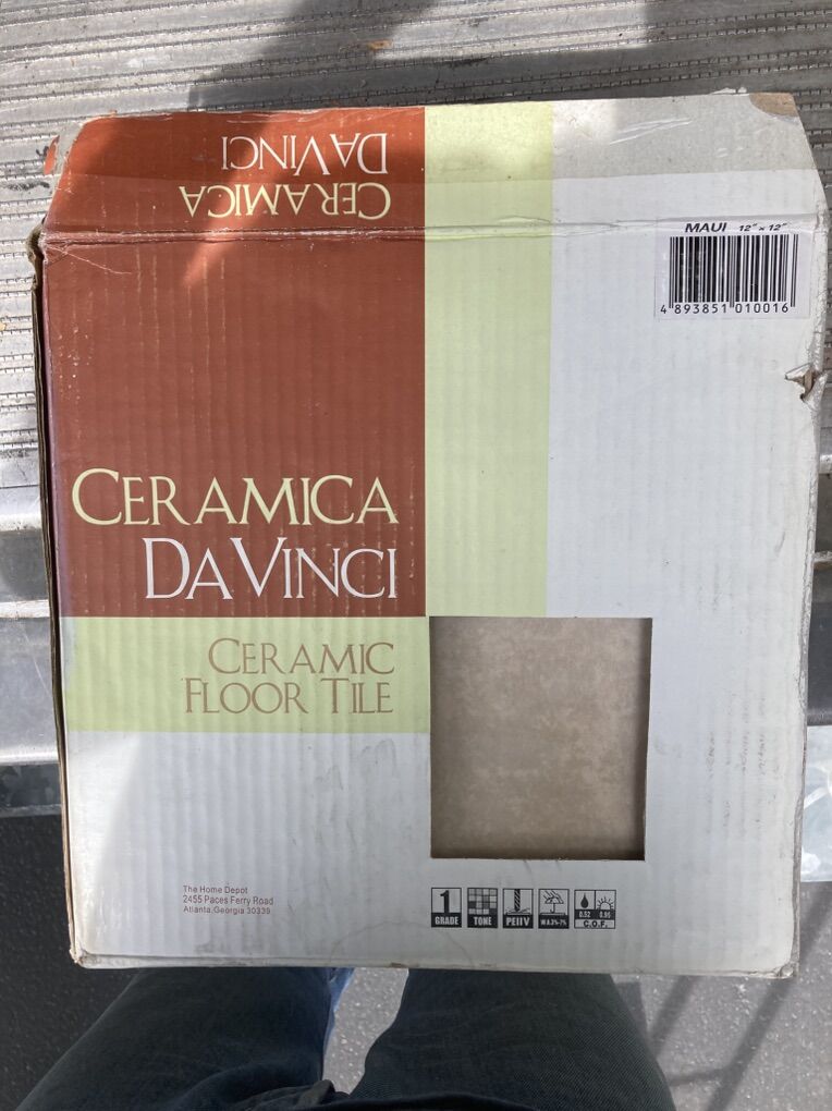 Ceramic Floor Tile 21 Boxes 231 Tiles