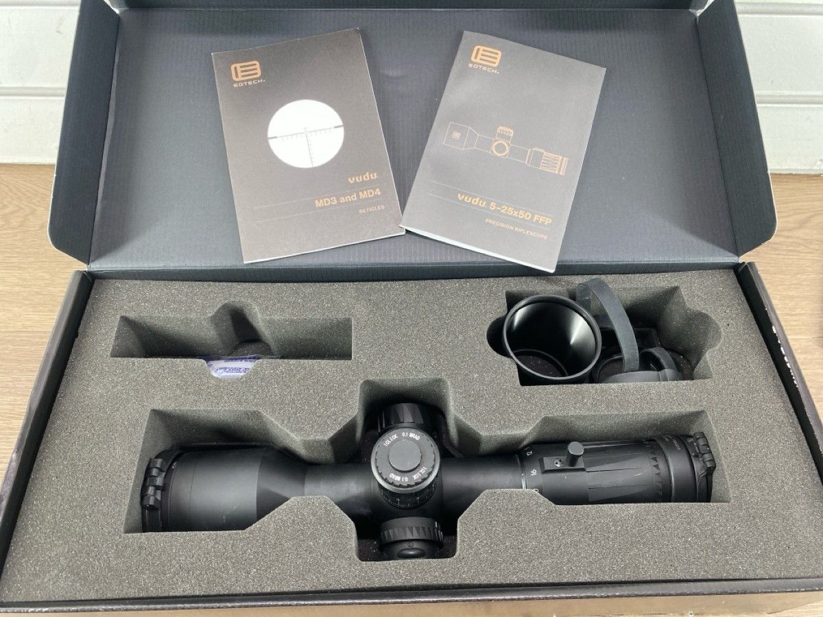 EOTECH VUDU 5-25X50 OPTIC LIKE NEW W/BOX + PAPERS #WCP030081