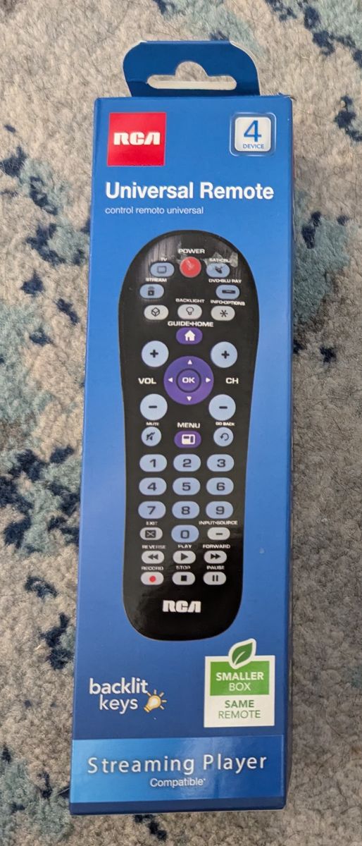 NEW RCA Programmable Universal Big Button Remote Control - 4 device