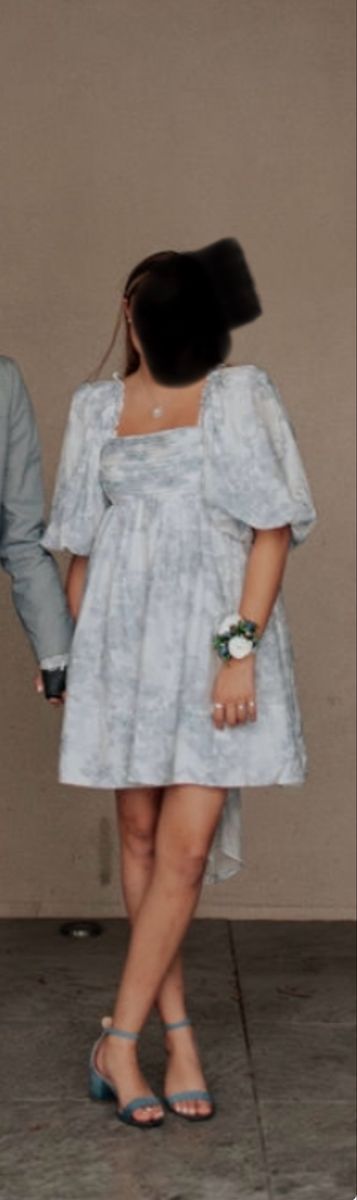 Blue and White Bohme dress