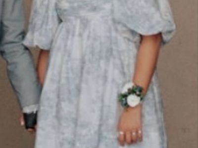Blue and White Bohme dress