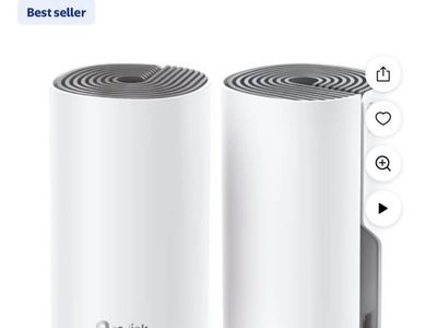 TP-Link Deco W2400 AC1200 Whole Home Mesh Wi-Fi System, 2-Pack, 3000 Sq Ft Coverage, Parental Controls