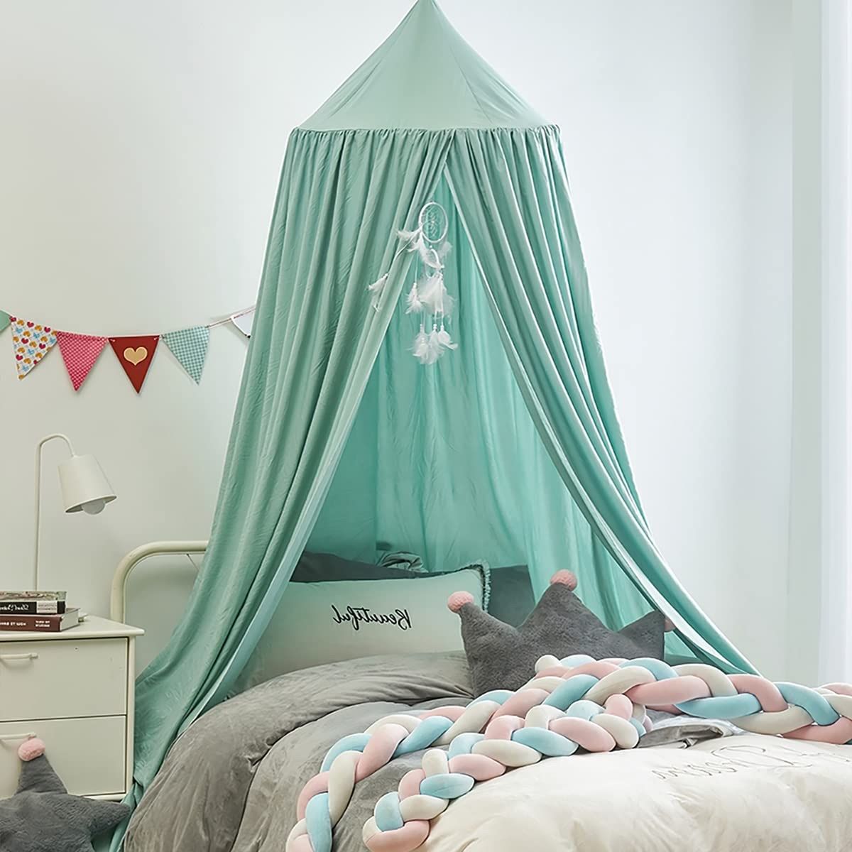 Mint Green Bed Canopy