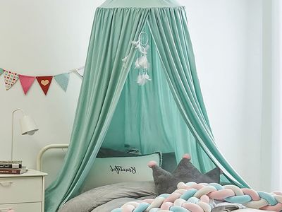 Mint Green Bed Canopy
